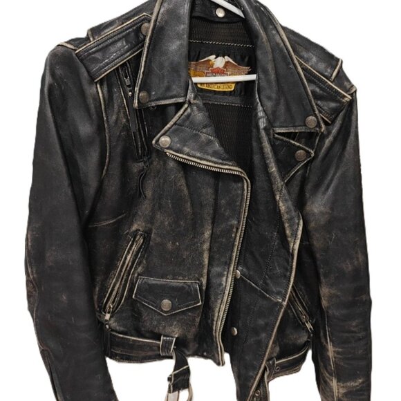 Vintage 90's Harley-Davidson Leather Jacket – Size S - Picture 1 of 5